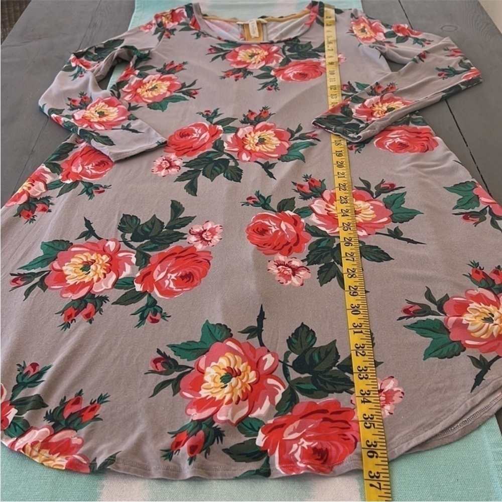 Matilda Jane Say I'm‎ A Dreamer Floral Print Long Sleeve Swing Dress - Picture 9 of 9